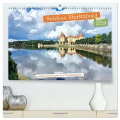 Schloss Moritzburg und das Fasanenschlösschen (hochwertiger Premium Wandkalender 2025 DIN A2 quer), Kunstdruck in Hochglanz - Calvendo;Kruse, Gisela