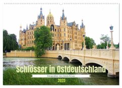 Schlösser in Ostdeutschland (Wandkalender 2025 DIN A2 quer), CALVENDO Monatskalender