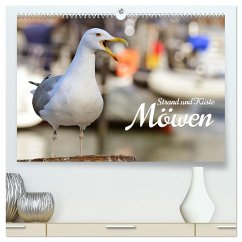 Strand und Küste - Möwen (hochwertiger Premium Wandkalender 2025 DIN A2 quer), Kunstdruck in Hochglanz