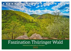 Faszination Thüringer Wald (Tischkalender 2025 DIN A5 quer), CALVENDO Monatskalender
