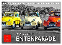Citroën 2CV - Entenparade (Tischkalender 2025 DIN A5 quer), CALVENDO Monatskalender