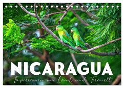 Nicaragua - Impressionen von Land und Tierwelt. (Tischkalender 2025 DIN A5 quer), CALVENDO Monatskalender
