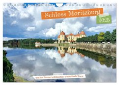 Schloss Moritzburg und das Fasanenschlösschen (Wandkalender 2025 DIN A4 quer), CALVENDO Monatskalender