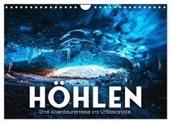 Höhlen - Eine Abenteuerreise ins Unbekannte. (Wandkalender 2025 DIN A4 quer), CALVENDO Monatskalender