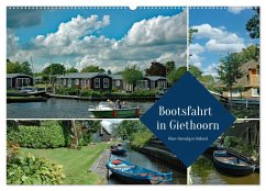 Bootsfahrt in Giethoorn (Wandkalender 2025 DIN A2 quer), CALVENDO Monatskalender - Calvendo;Kleemann, Claudia