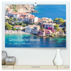 Griechische Inseln - Ein Jahr im Mittelmeer (hochwertiger Premium Wandkalender 2025 DIN A2 quer), Kunstdruck in Hochglanz - Calvendo;Colombo, Matteo