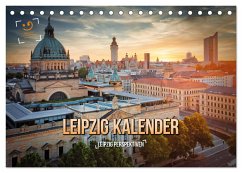 Leipzig Kalender Perspektiven (Tischkalender 2025 DIN A5 quer), CALVENDO Monatskalender - Calvendo;Gutdesign