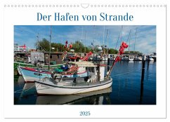 Der Hafen von Strande (Wandkalender 2025 DIN A3 quer), CALVENDO Monatskalender