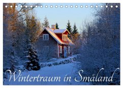 Wintertraum in Smaland (Tischkalender 2025 DIN A5 quer), CALVENDO Monatskalender