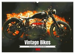 Vintage Bikes. Traumhafte Motorrad-Oldies (Wandkalender 2025 DIN A2 quer), CALVENDO Monatskalender