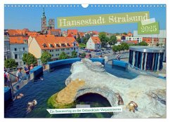 Hansestadt Stralsund - Ein Sommertag an der Ostseeküste Vorpommerns (Wandkalender 2025 DIN A3 quer), CALVENDO Monatskalender