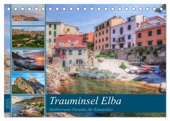 Trauminsel Elba: Mediterranes Paradies für Romantiker (Tischkalender 2025 DIN A5 quer), CALVENDO Monatskalender