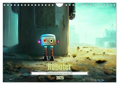 Roboter - Computerträume aus der KI (Wandkalender 2025 DIN A4 quer), CALVENDO Monatskalender
