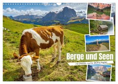 Berge und Seen, mit Zitaten - nur für Dich by VogtArt (Wandkalender 2025 DIN A3 quer), CALVENDO Monatskalender
