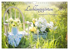 Lieblingsgärten mit poetischen Sinnsprüchen (Wandkalender 2025 DIN A4 quer), CALVENDO Monatskalender - Calvendo;Junghanns, Konstanze