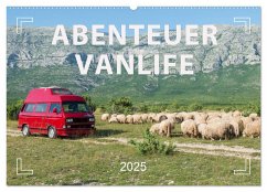 Abenteuer Vanlife - Glücklich unterwegs (Wandkalender 2025 DIN A2 quer), CALVENDO Monatskalender