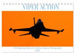 VIPER ACTION - F-16 FIGHTING FALCON (Tischkalender 2025 DIN A5 quer), CALVENDO Monatskalender