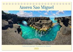 Sao Miguel Azoren - Vulkanisch geprägte Trauminsel im Atlantik (Tischkalender 2025 DIN A5 quer), CALVENDO Monatskalender