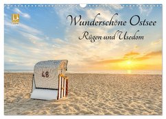Wunderschöne Ostsee Rügen und Usedom (Wandkalender 2025 DIN A3 quer), CALVENDO Monatskalender