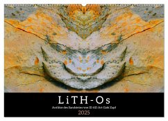 LiTH-Os Antlitze des Sandsteins von ID AD Art Gabi Zapf (Wandkalender 2025 DIN A2 quer), CALVENDO Monatskalender