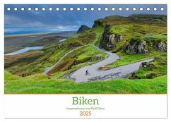Biken - Impressionen von Rolf Dietz (Tischkalender 2025 DIN A5 quer), CALVENDO Monatskalender