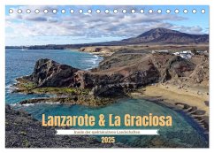 Lanzarote & La Graciosa - Inseln der spektakulären Landschaften (Tischkalender 2025 DIN A5 quer), CALVENDO Monatskalender
