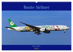 Bunte Airliner (Wandkalender 2025 DIN A2 quer), CALVENDO Monatskalender - Calvendo;Müller, Berni