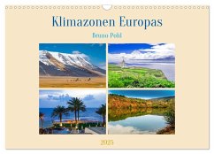 Klimazonen Europas (Wandkalender 2025 DIN A3 quer), CALVENDO Monatskalender