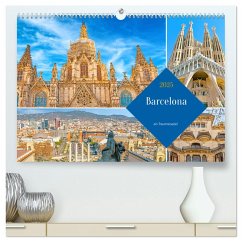 Barcelona - ein Traumreiseziel (hochwertiger Premium Wandkalender 2025 DIN A2 quer), Kunstdruck in Hochglanz