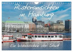 Alsteransichten in Hamburg (Wandkalender 2025 DIN A4 quer), CALVENDO Monatskalender