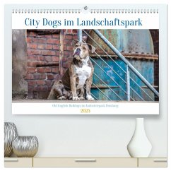 City Dogs im Landschaftspark (hochwertiger Premium Wandkalender 2025 DIN A2 quer), Kunstdruck in Hochglanz - Calvendo;Verena Scholze, Fotodesign