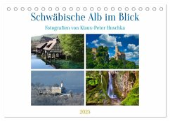 Schwäbische Alb im Blick (Tischkalender 2025 DIN A5 quer), CALVENDO Monatskalender - Calvendo;Huschka, Klaus-Peter