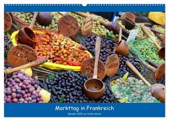 Markttag in Frankreich (Wandkalender 2025 DIN A2 quer), CALVENDO Monatskalender