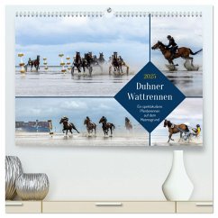 Duhner Wattrennen (hochwertiger Premium Wandkalender 2025 DIN A2 quer), Kunstdruck in Hochglanz