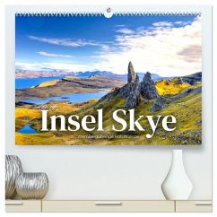 Insel Skye - Atemberaubende Naturkulisse (hochwertiger Premium Wandkalender 2025 DIN A2 quer), Kunstdruck in Hochglanz - Calvendo;Monkey, Happy