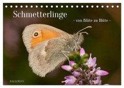 Schmetterlinge - von Blüte zu Blüte - (Tischkalender 2025 DIN A5 quer), CALVENDO Monatskalender