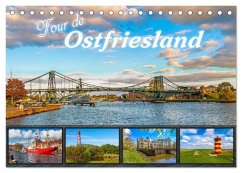 Tour de Ostfriesland (Tischkalender 2025 DIN A5 quer), CALVENDO Monatskalender