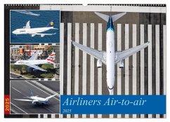 Airliners Air-to-air (Wandkalender 2025 DIN A2 quer), CALVENDO Monatskalender - Calvendo;Breidenstein, Timo