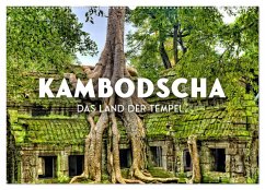 Kambodscha - Das Land der Tempel. (Wandkalender 2025 DIN A2 quer), CALVENDO Monatskalender