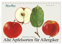 Alte Apfelsorten für Allergiker (Tischkalender 2025 DIN A5 quer), CALVENDO Monatskalender