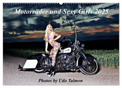 Motorräder und Sexy Girls (Wandkalender 2025 DIN A2 quer), CALVENDO Monatskalender