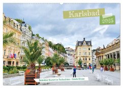 Karlsbad - Beliebter Kurort in Tschechien (Wandkalender 2025 DIN A2 quer), CALVENDO Monatskalender