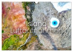 Island Luftaufnahmen (Wandkalender 2025 DIN A3 quer), CALVENDO Monatskalender - Calvendo;SF