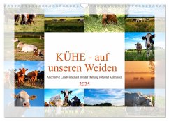 Kühe - auf unseren Weiden (Wandkalender 2025 DIN A3 quer), CALVENDO Monatskalender - Calvendo;Riedel, Tanja