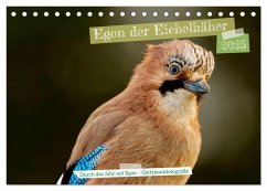 Egon der Eichelhäher - Durch das Jahr mit Egon - von Ostfriesenfotografie (Tischkalender 2025 DIN A5 quer), CALVENDO Monatskalender