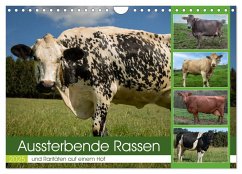 Aussterbende Rassen und Raritäten (Wandkalender 2025 DIN A4 quer), CALVENDO Monatskalender