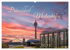 Düsseldorf Medienhafen (Wandkalender 2025 DIN A2 quer), CALVENDO Monatskalender