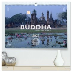 BUDDHA - Im Reich der Achtsamkeit (hochwertiger Premium Wandkalender 2025 DIN A2 quer), Kunstdruck in Hochglanz