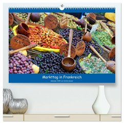 Markttag in Frankreich (hochwertiger Premium Wandkalender 2025 DIN A2 quer), Kunstdruck in Hochglanz