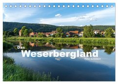 Das Weserbergland (Tischkalender 2025 DIN A5 quer), CALVENDO Monatskalender